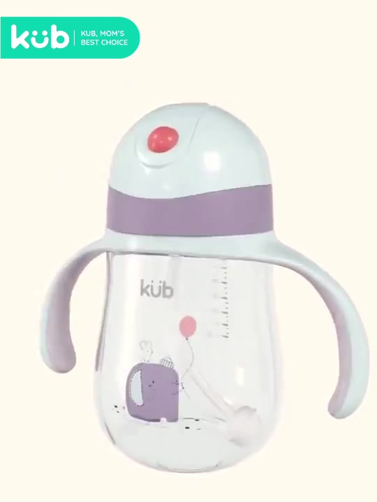 Botol Minum Sedotan Anak KUB Mamiko Training Cup Tritan 240ml Anti Bocor