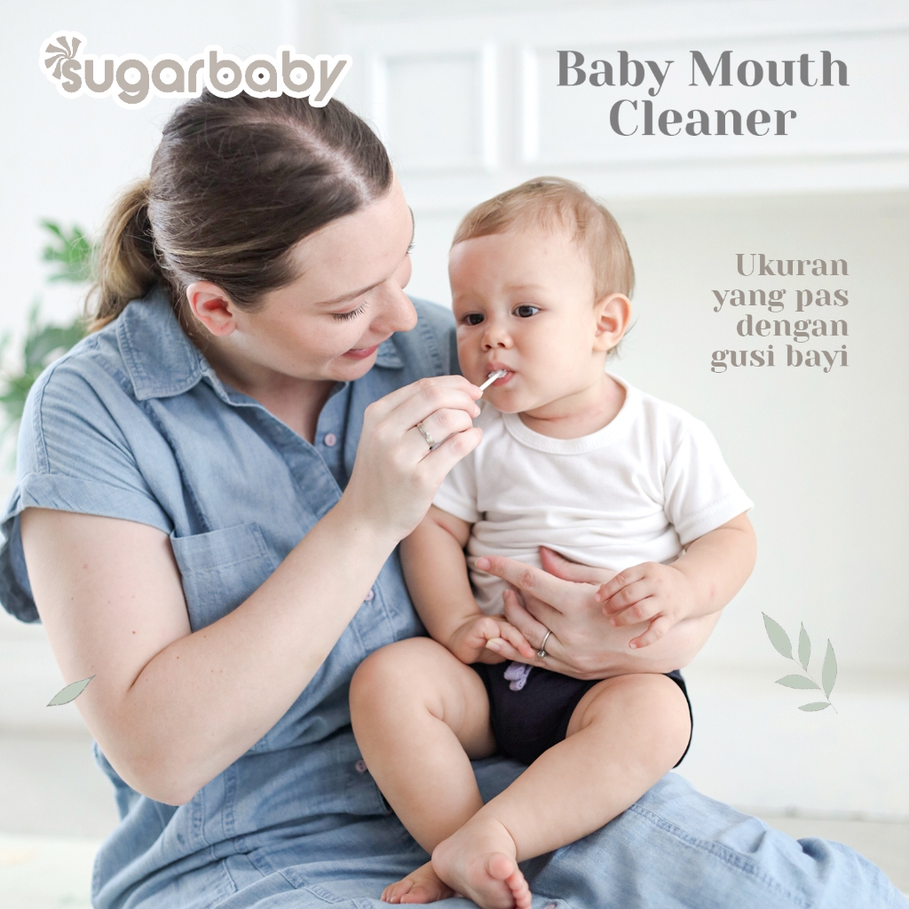 Sugarbaby Baby Mouth Cleaner Pembersih Mulut Lidah Gusi Bayi 30 Pcs Kasa Steril Medis Foto 6