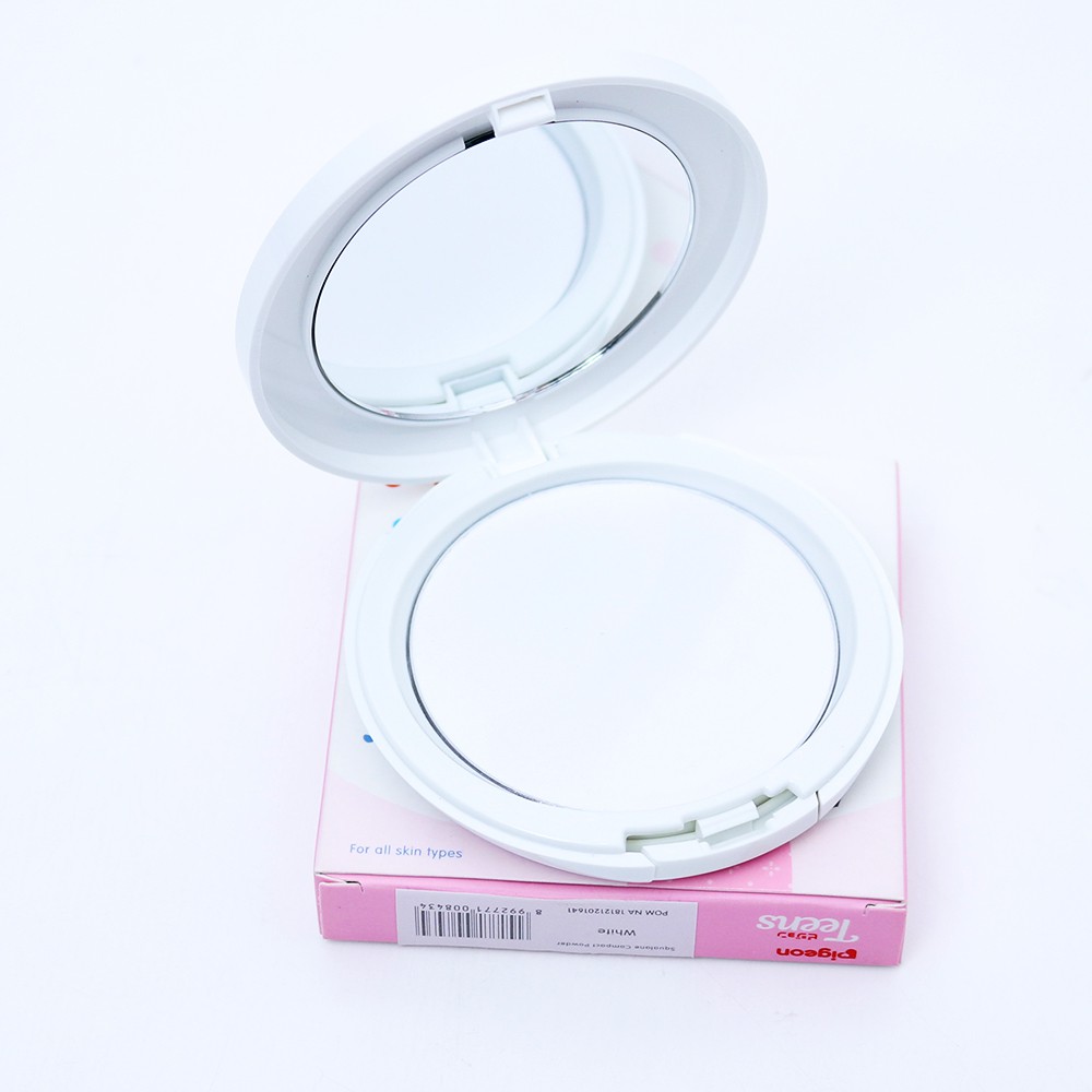 Pigeon TEENS Compact Powder Squalane 14Gr Bedak Padat Remaja Non-Acnegenic White Foto 5