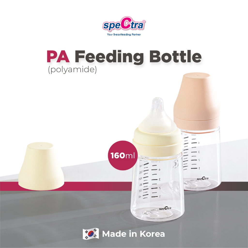 Botol Susu Spectra PA 160ml Polyamide Anti Tumpah Untuk Bayi 0-3 Bulan Foto 2