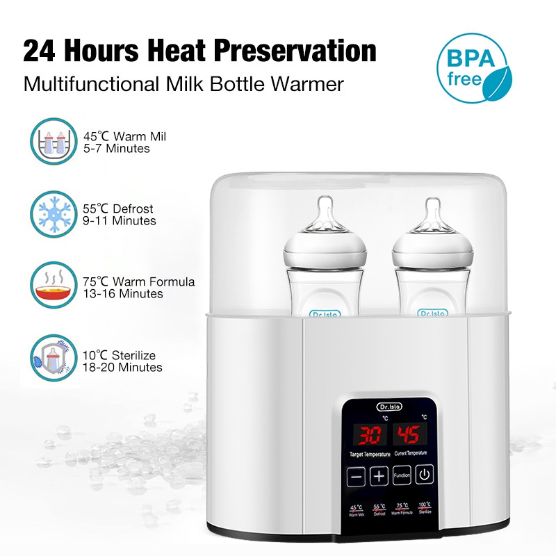 Dr.isla Sterilizer Penghangat Botol Bayi Multi Fungsi 4 in 1 N20 BPA Free Foto 4