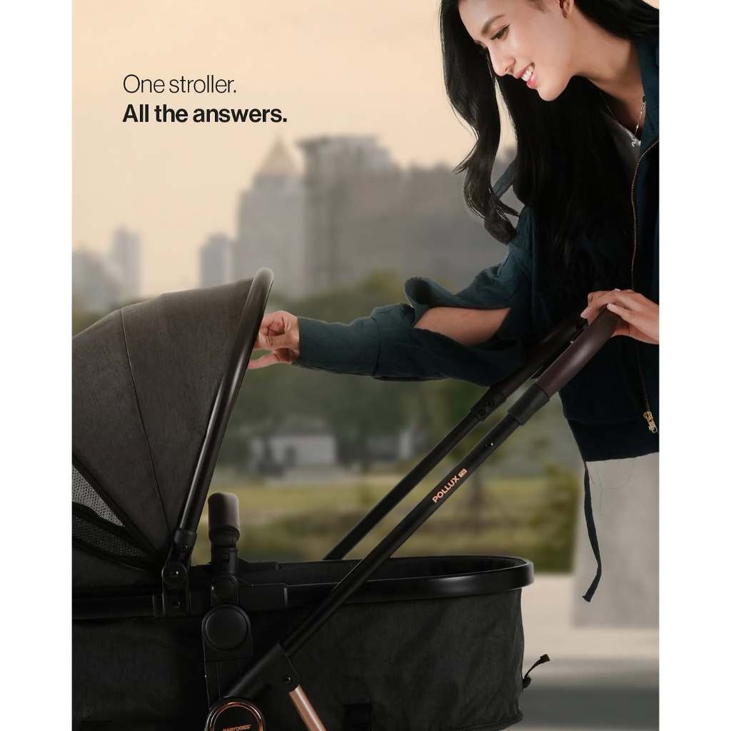 Stroller Bayi Babydoes Pollux TS 3 in 1 Reversible dengan Infant Carrier Car Seat Foto 3