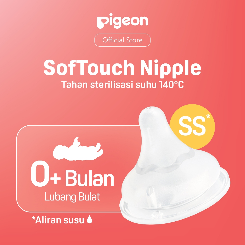 Pigeon SofTouch Nipple Wide Neck Dot Bayi Botol Susu Sistem AVS Anti Kolik Foto 5