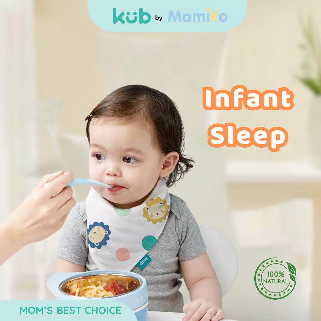 Celemek Bayi KUB Infant Sleep Products Bib Anti Bakterial Grass Coral Tea Leaf Foto 3