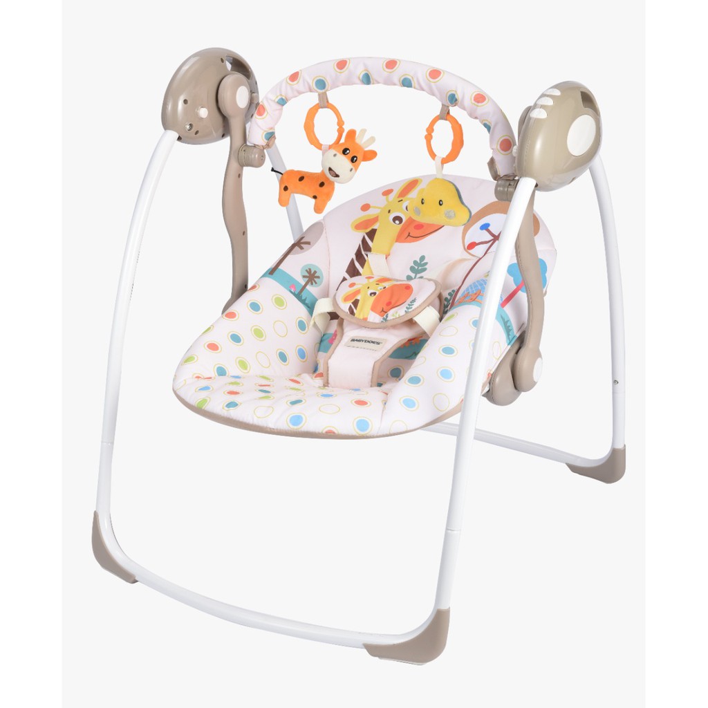Ayunan Bayi Babydoes Porta Swing Elektrik 6 Kecepatan dengan Remote & Bantal Lepas Foto 7