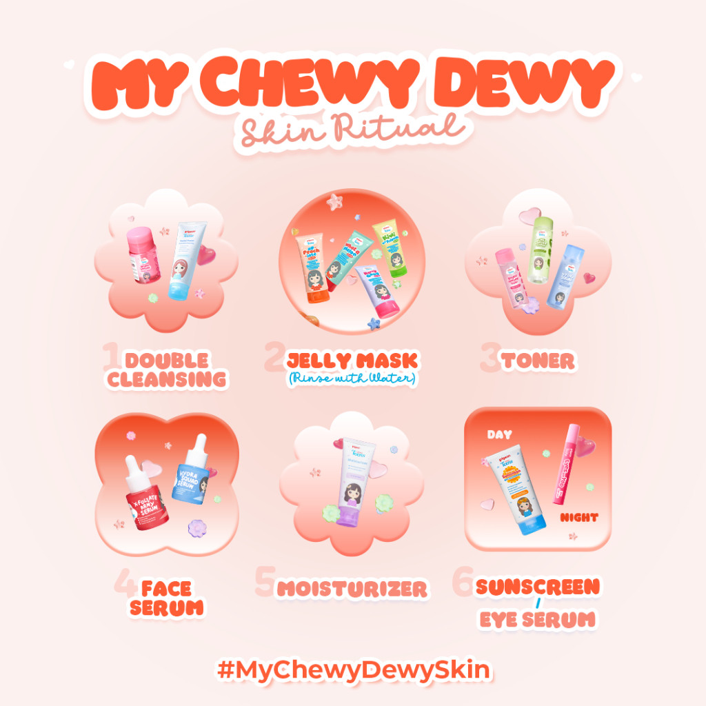 Pigeon Teens A-Peach-iate Jelly Mask 60ml Skincare Remaja Bacillus Ferment Panthenol Foto 4