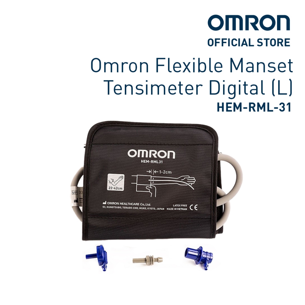 Manset OMRON Original Cuff Upper Arm Monitor Tekanan Darah HEM-7320 IA1 HEM-7080 Size L Foto 3