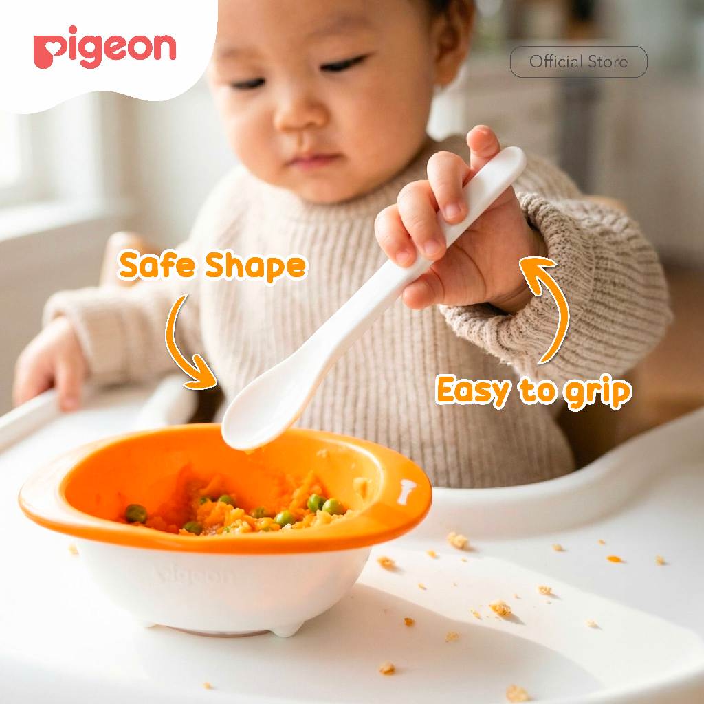 Pigeon Spoon and Fork Set Alat Makan Bayi MPASI BPA Free Food Grade 3 Foto 4