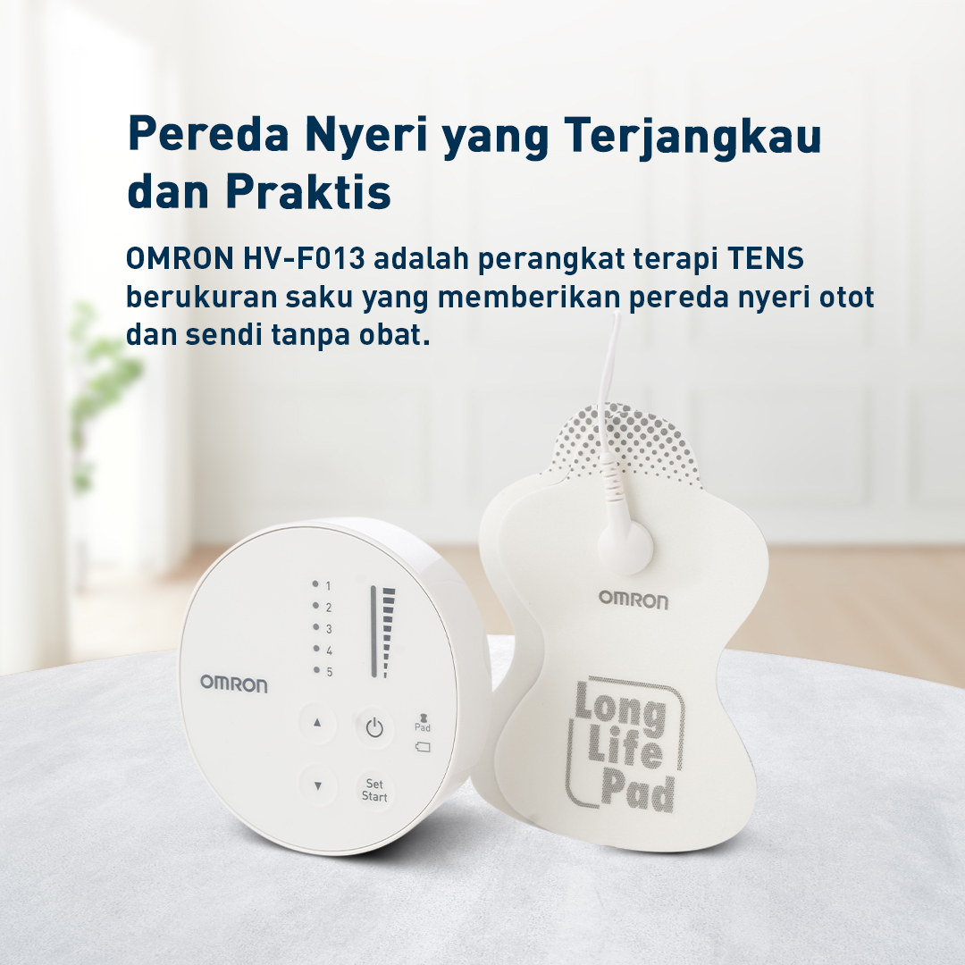 Omron Alat Pijat Elektronik TENS HV-F013 Pulse Massager Portabel 3 Mode Area Tubuh Foto 5