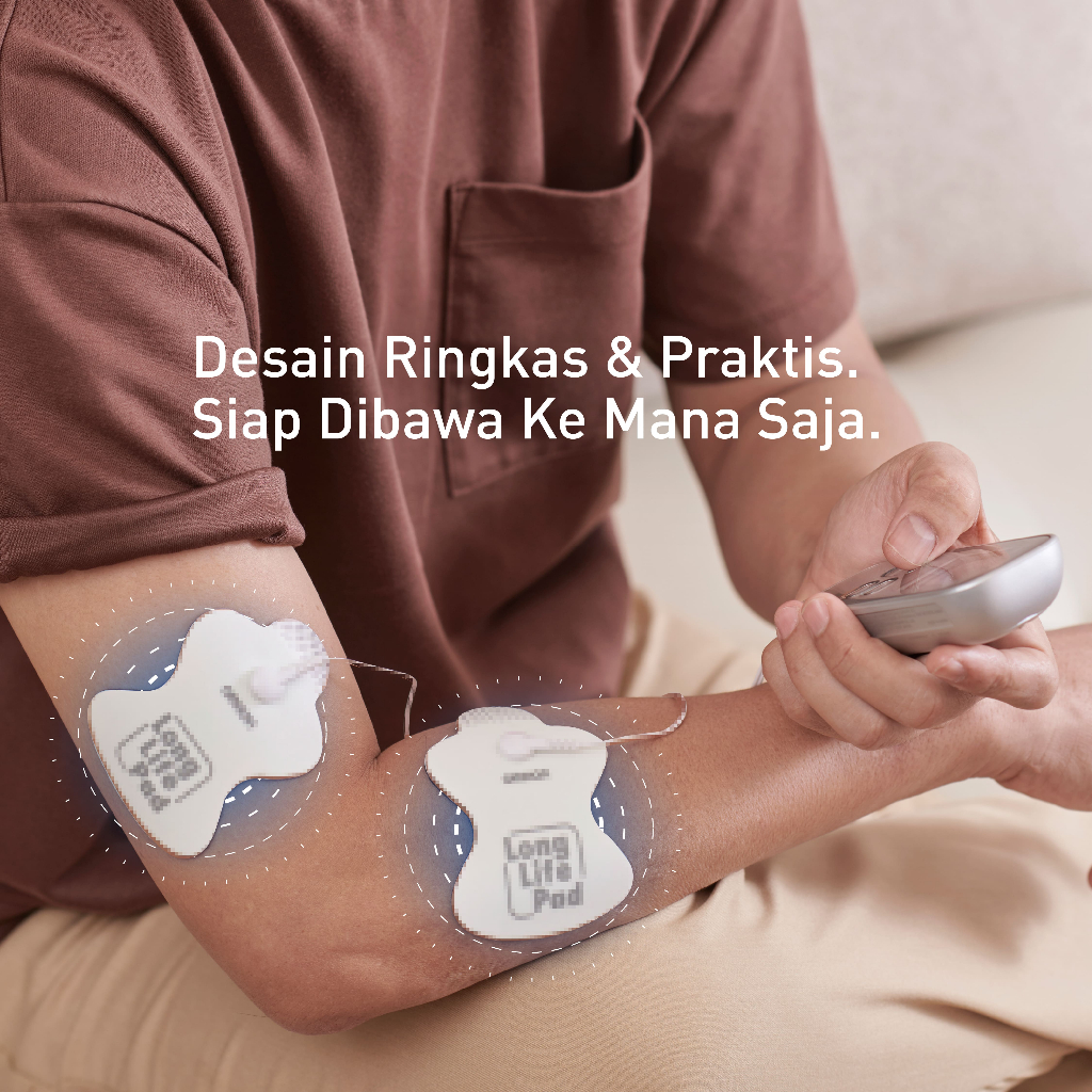 Omron Alat Pijat Elektronik TENS HV-F021 Pulse Massager 9 Mode 15 Level Intensitas Foto 4