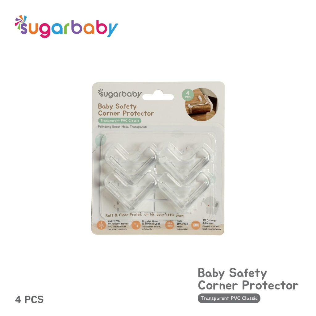 Sugarbaby Baby Safety Edge & Corner Protector PVC Transparan BPA Free 2M Roll & Foto 5