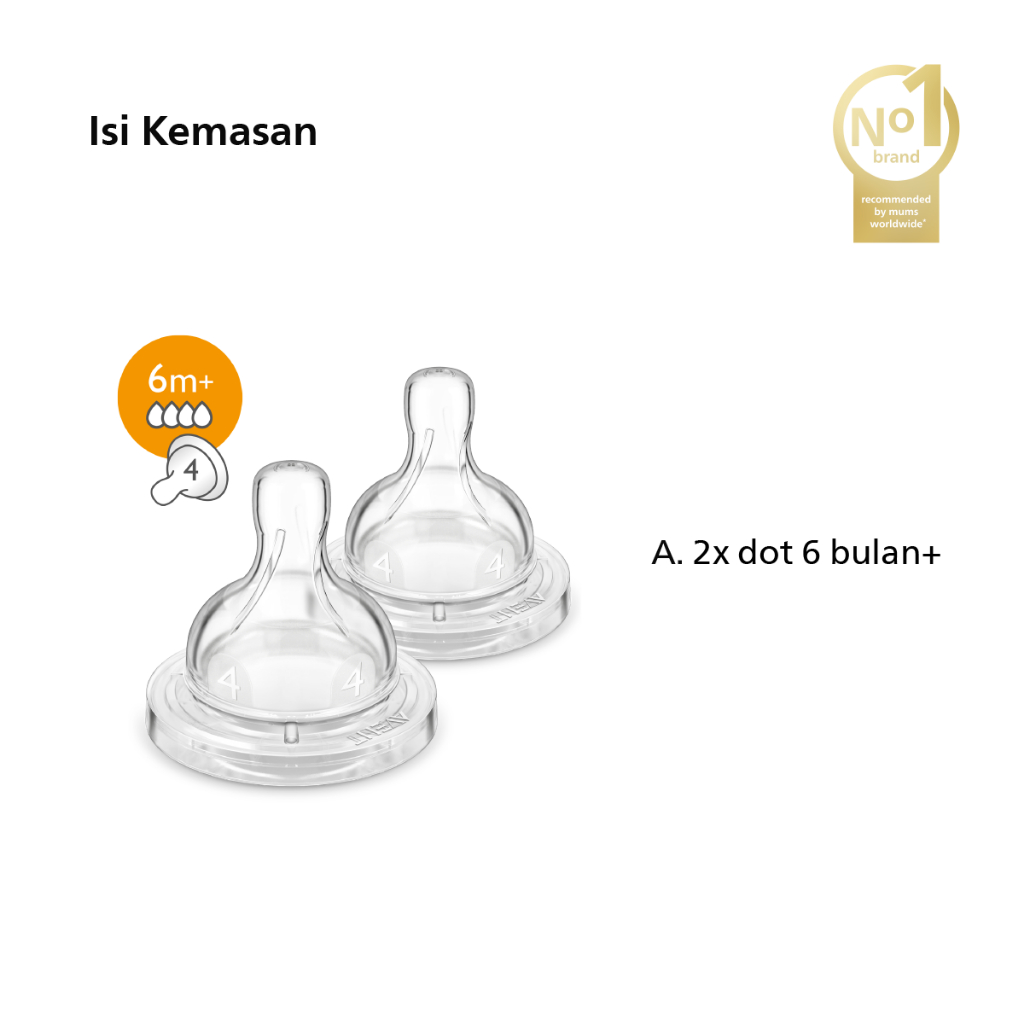 Dot Philips Avent Fast Flow Anti-Kolik Foto 2