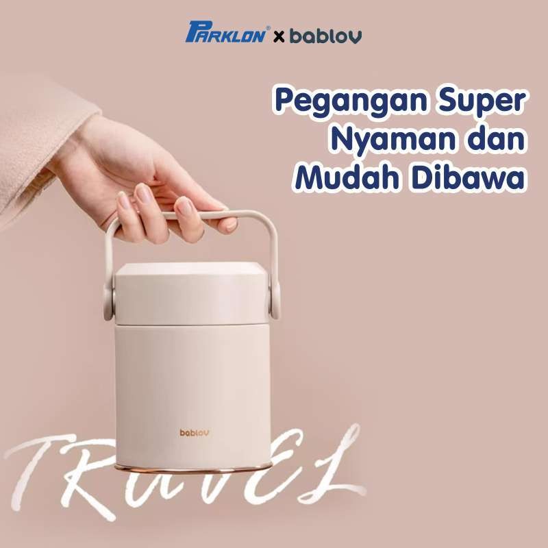 Parklon x Bablov Food Jar Stainless Steel 316 Kotak Makan Termos 1000ml Anti Tumpah