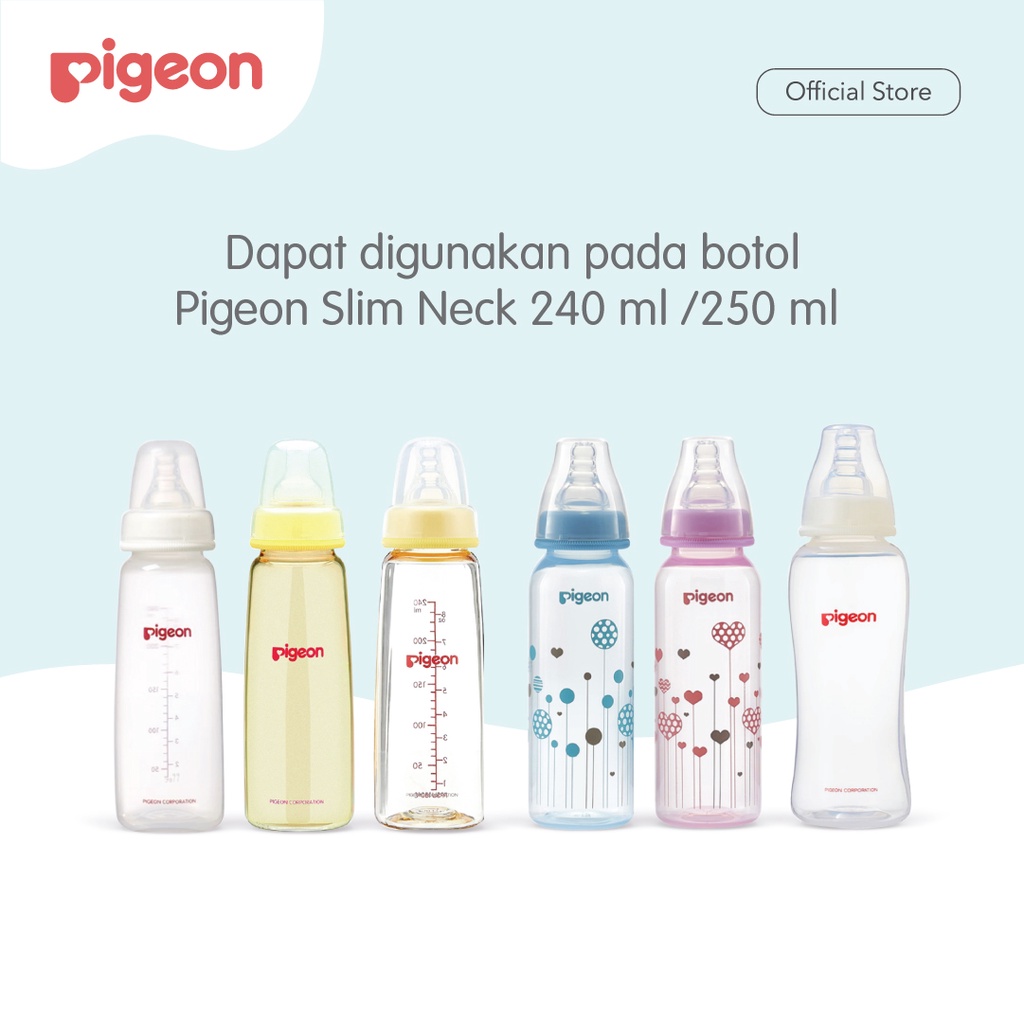 Pigeon Silicon Straw Top Sedotan Botol Bayi untuk Botol Slim Neck 240ml / 250ml Foto 4