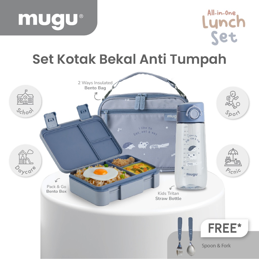 Mugu Bento Set Kids Sydney Sky