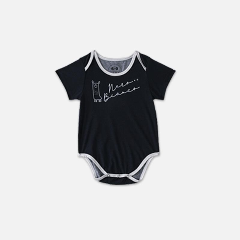 MOOIMOM Nero Bianco Tencel Creeper Foto 2
