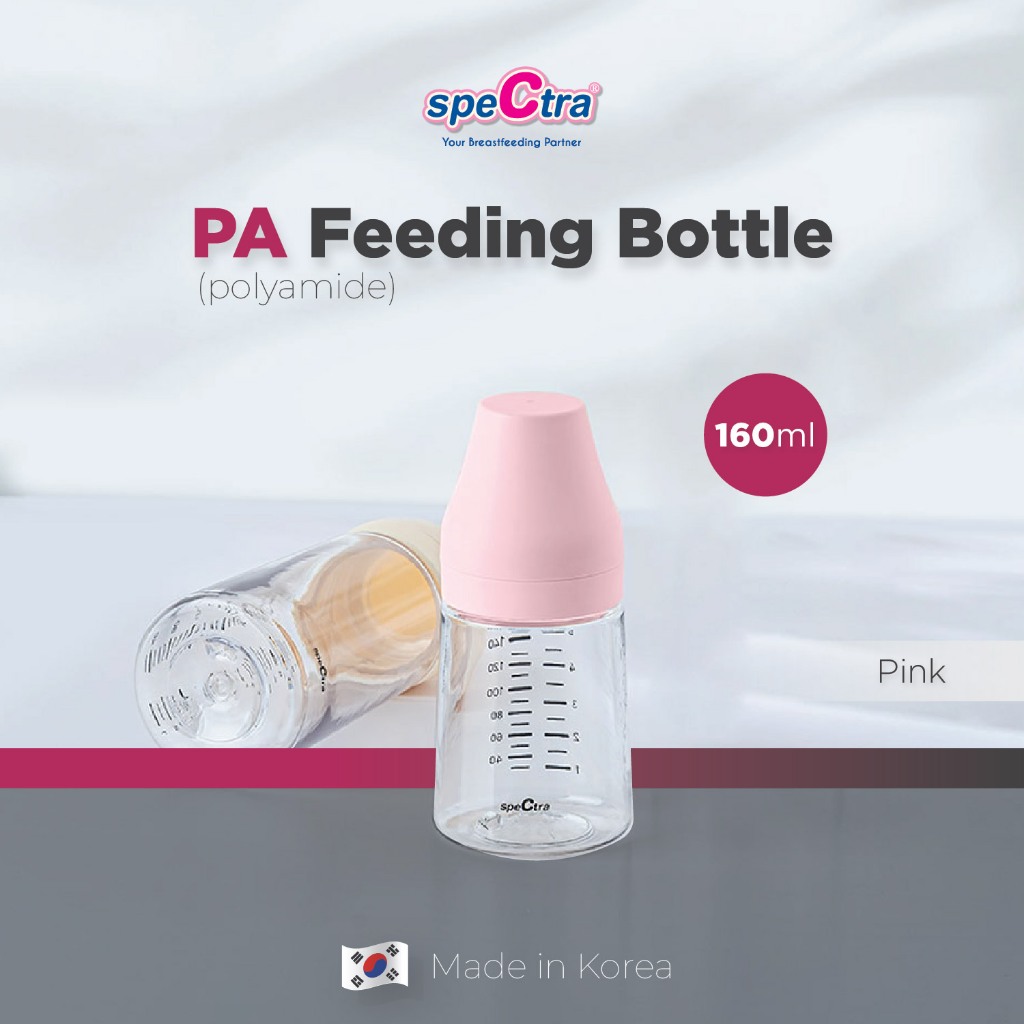 Botol Susu Spectra PA 160ml Polyamide Anti Tumpah Untuk Bayi 0-3 Bulan Foto 6