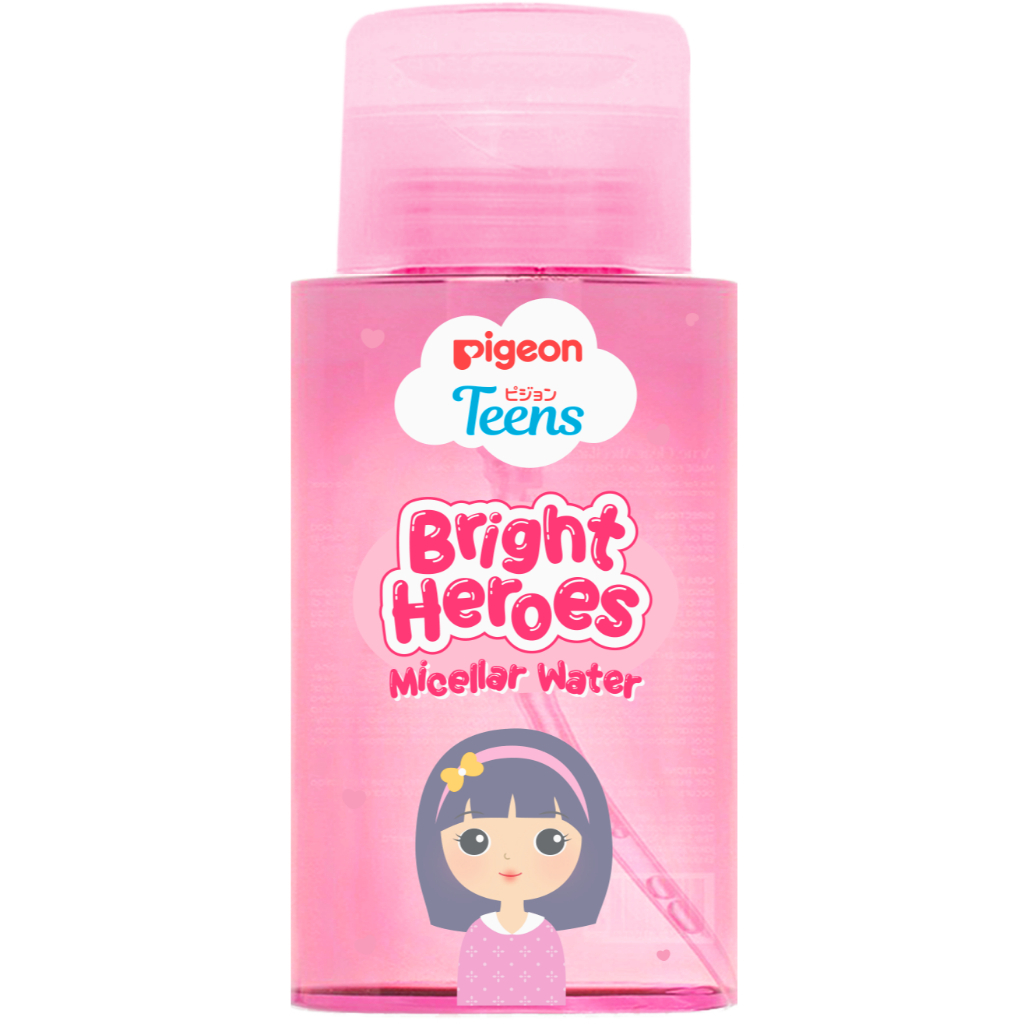 Pigeon Teens Bright Heroes Micellar Water 100 ml Niacinamide 5% Double Cleansing Foto 2