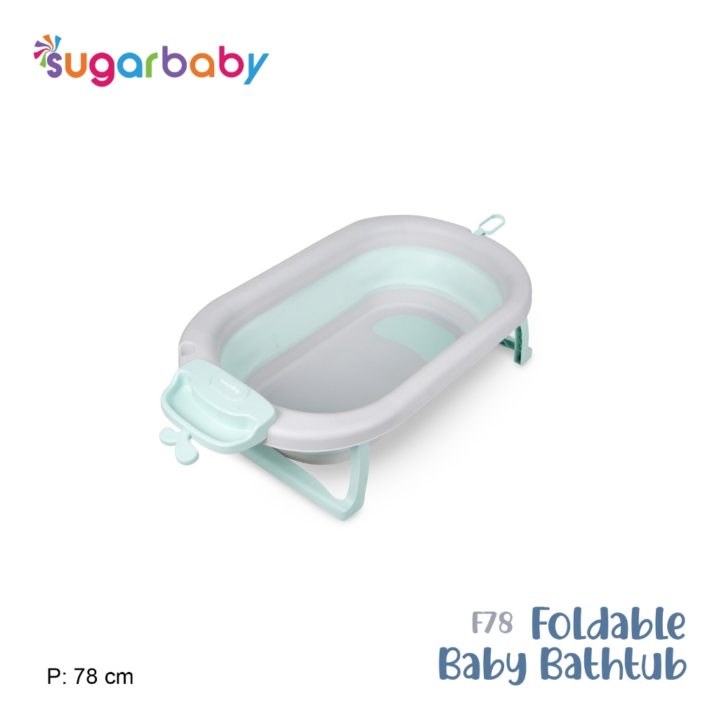 Sugarbaby Bak Mandi Bayi Lipat F76N Sensor Panas BPA Free Standar EN 14528 Foto 6