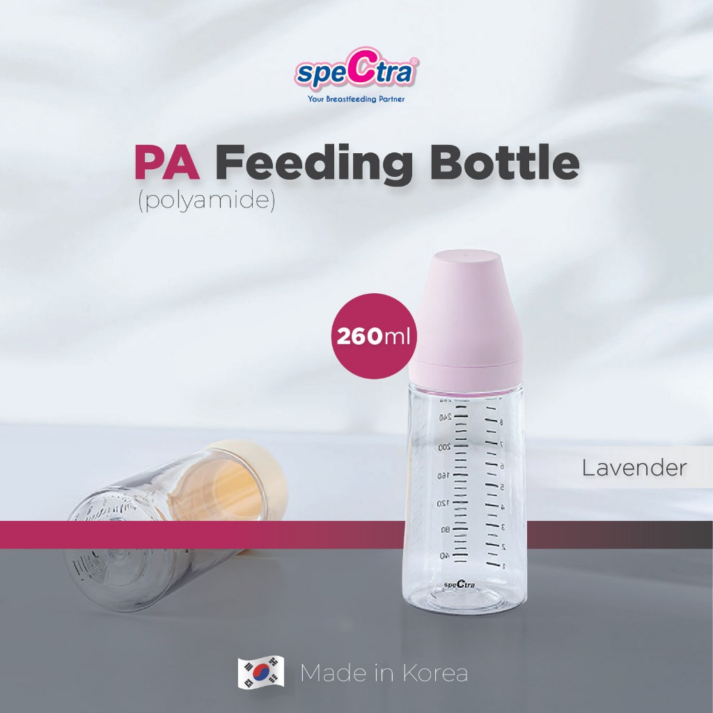 Botol Susu Spectra Baby Bottle PA 260ml Polyamide 2pcs Set Tanpa Dot Foto 8