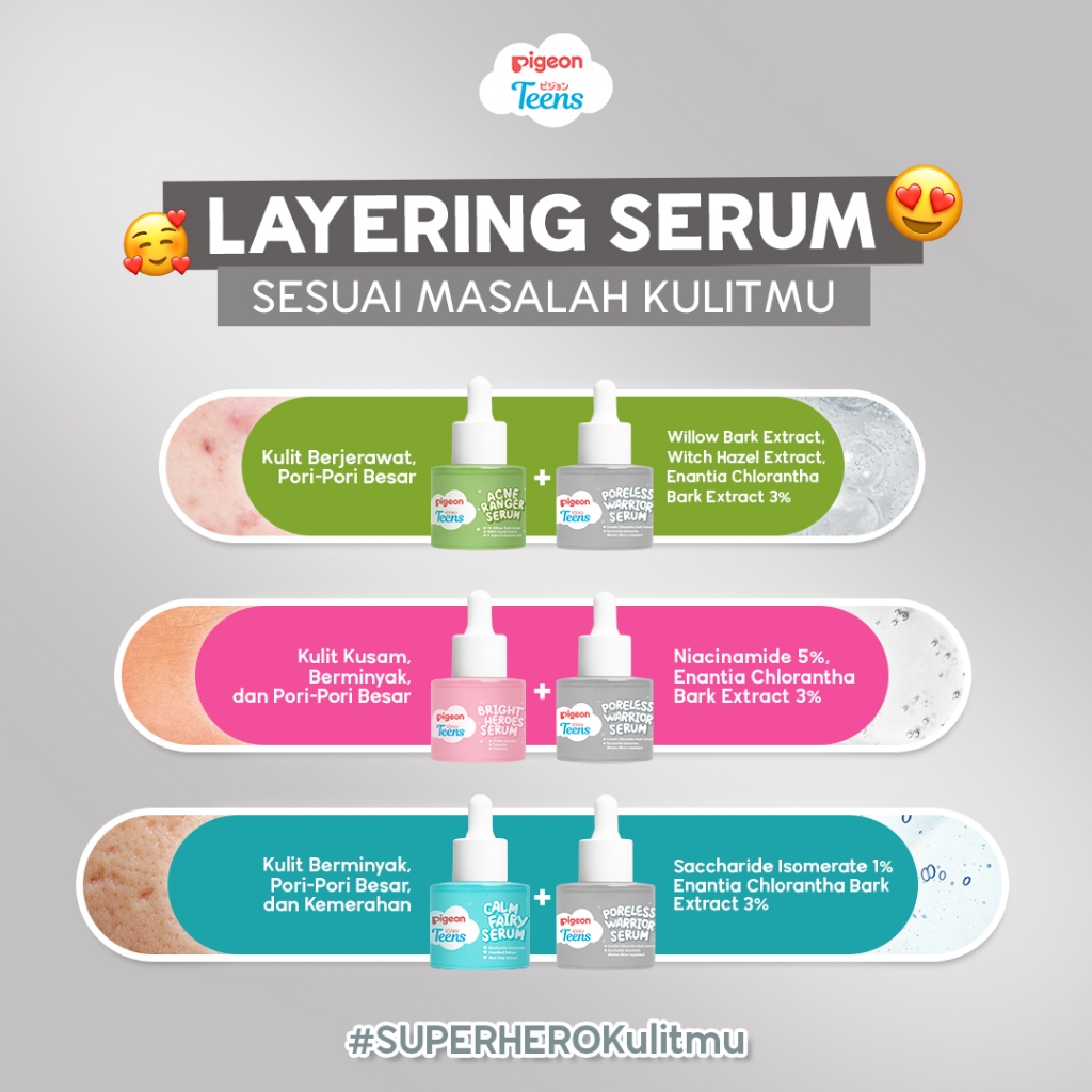 Serum Pigeon Teens Poreless Warrior 20ml Enantia Chlorantha Bark Extract 3% Foto 4