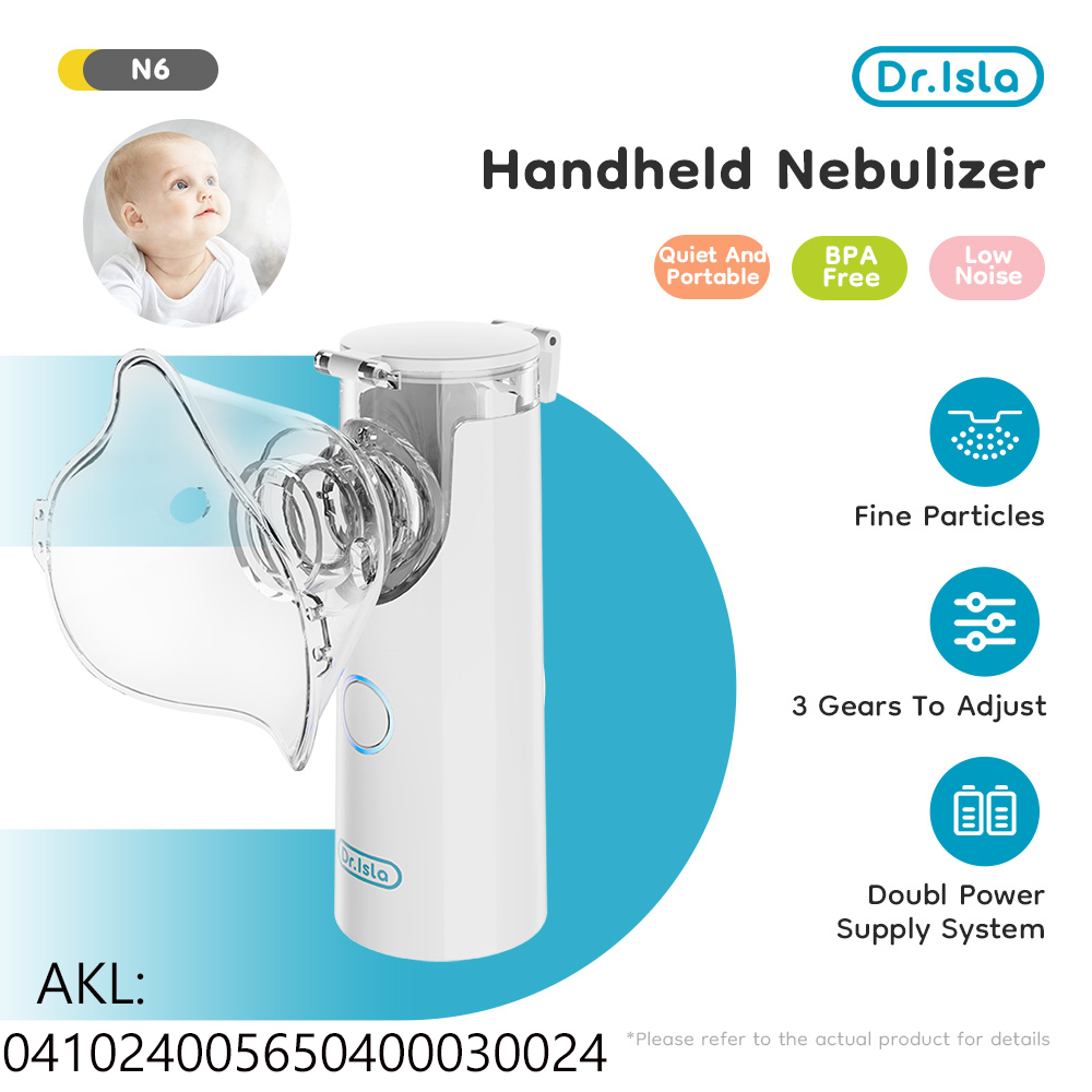 Dr.isla Nebulizer Portable USB N6 Alat Terapi Uap Pernapasan Asma untuk Anak & Dewasa Foto 2