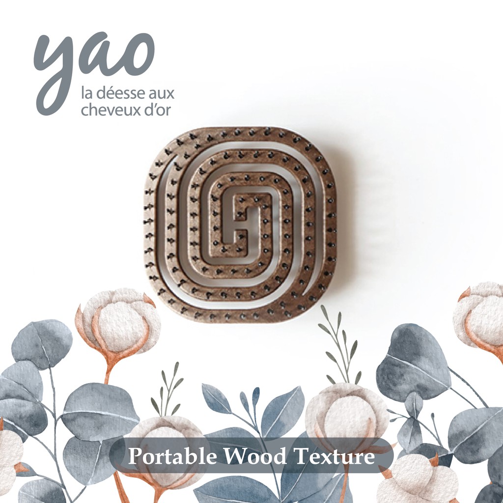 Sisir Rambut Anti Rontok Yao Portable Wood Texture Asli Korea Foto 2
