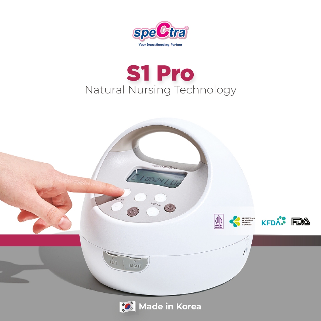 Spectra S1Pro Double Electric Breast Pump Pompa ASI Elektrik Ganda Portable Baterai Foto 2