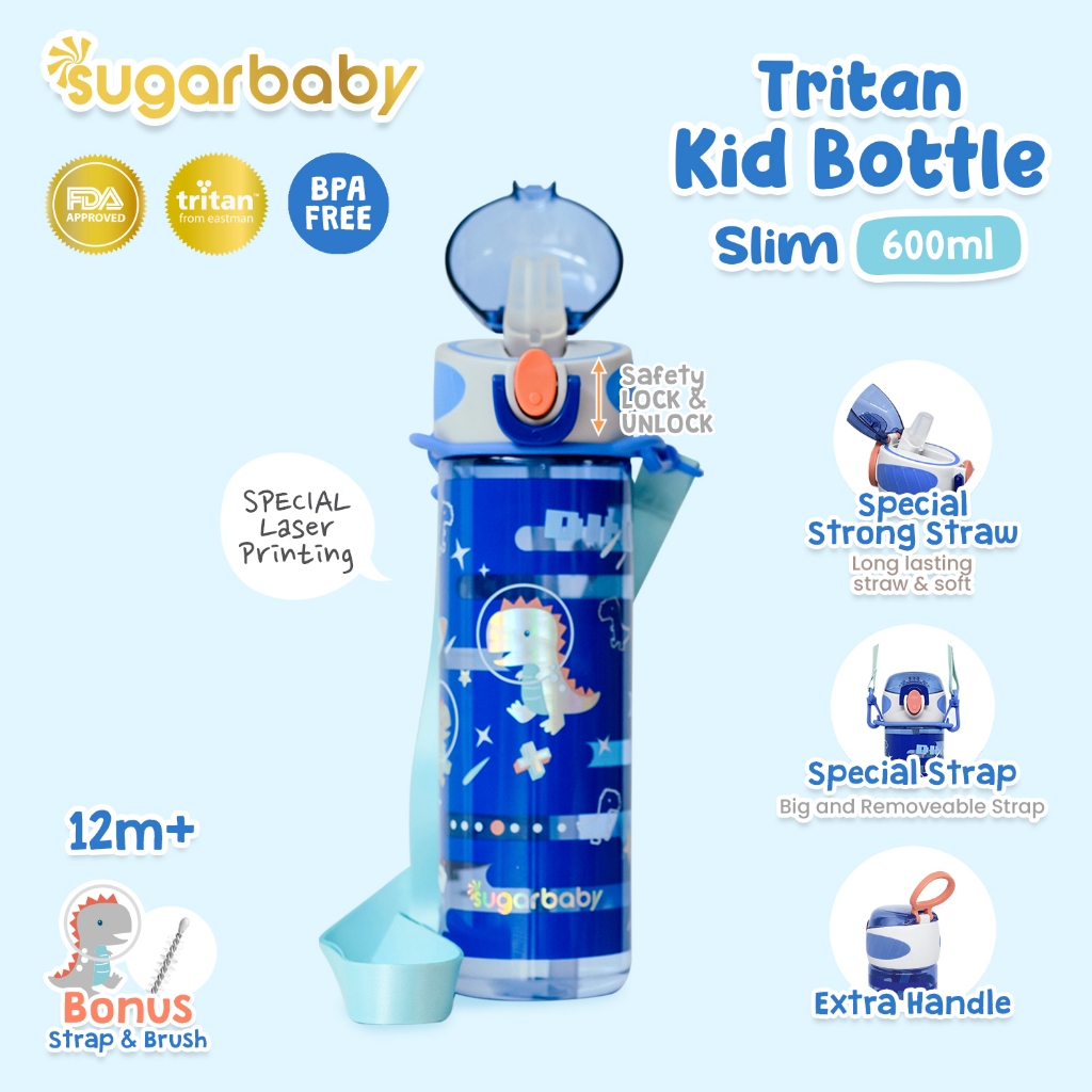 Sugarbaby Tritan Kids Bottle SL 600ml Botol Minum Anak BPA Free Premium Foto 6