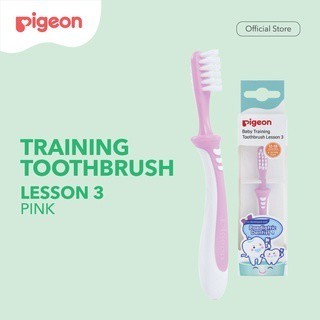 Pigeon Training Toothbrush Lesson Set 1-4 Sikat Gigi Bayi Tahap Pertama Foto 8