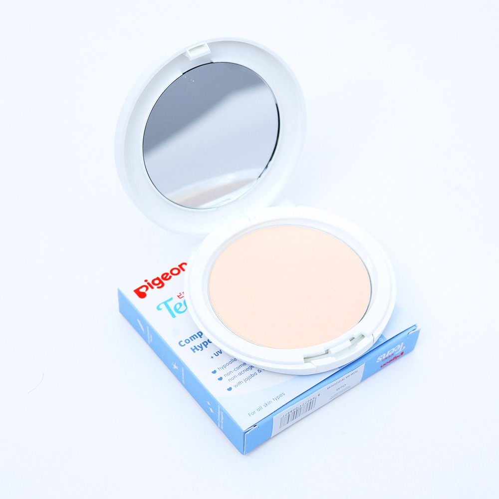 PIGEON TEENS Compact Powder Sand 14Gr Bedak Padat Remaja UV Protection Foto 5