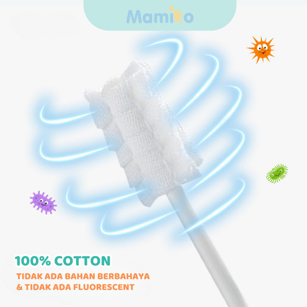 Mamiko Baby Oral Cleaner KUB 30 PCS Pembersih Lidah Gusi Bayi 0-3 Tahun Foto 2