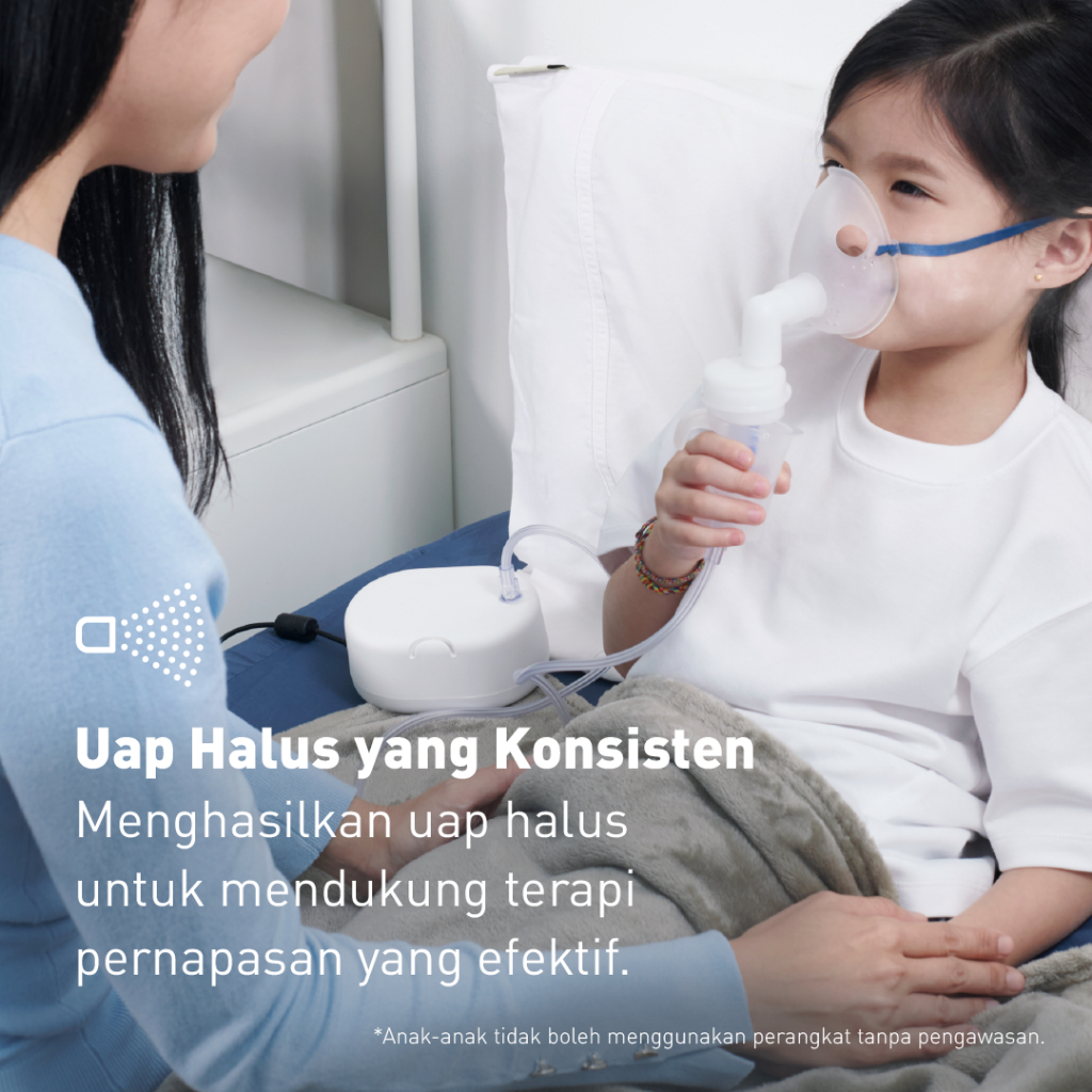 Omron Compressor Nebulizer NE-C810 Portable Ringan dengan Teknologi Virtual Valve VVT Foto 2