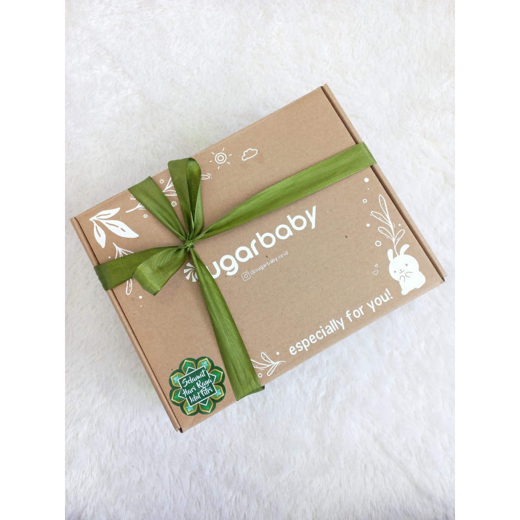 Sugarbaby Gift Box Nature Series & Congrats Card Kemasan Kado Kosong Feeding Set Foto 6