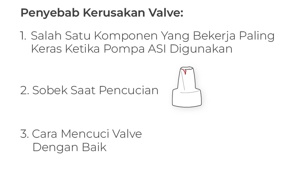 Spectra Silicone Head Valve Corong Pompa ASI Original Foto 7