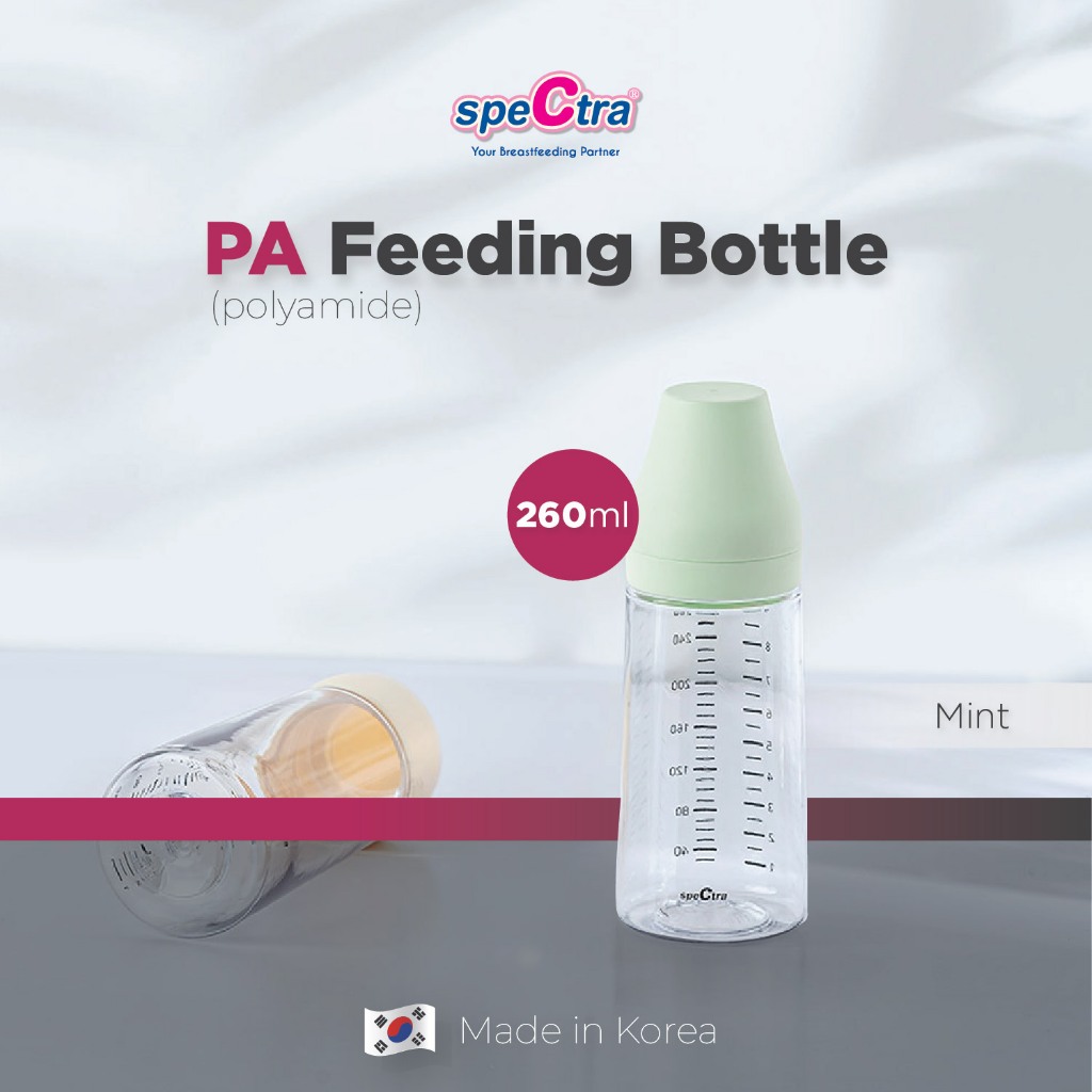 Botol Susu Bayi Spectra PA 260ml Polyamide BPA Free Tahan Panas Foto 7