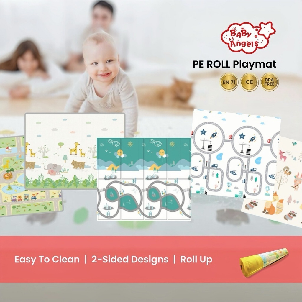 Mamiko Baby Angels Playmat XPE Premium Double Side 180x150cm 200x180cm 200x150cm