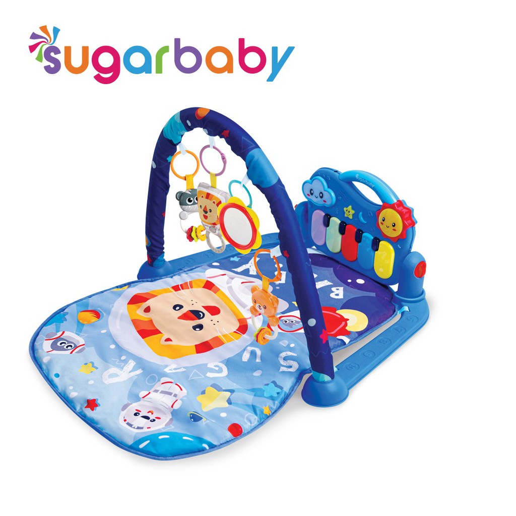SUGARBABY Day & Nite Piano Playmat Mainan Bayi 4 Tahap dengan Fun Projector & Foto 6