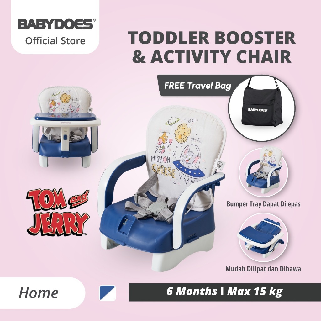 Kursi Bayi Babydoes Tom and Jerry WB100 3-in-1 Booster Seat Floor Chair Foto 3