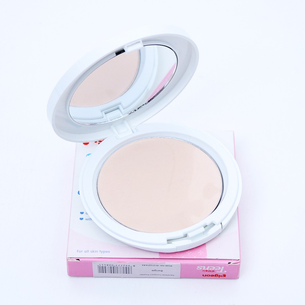 Pigeon Teens Compact Powder Squalane 14Gr Bedak Padat Beige Original Foto 5