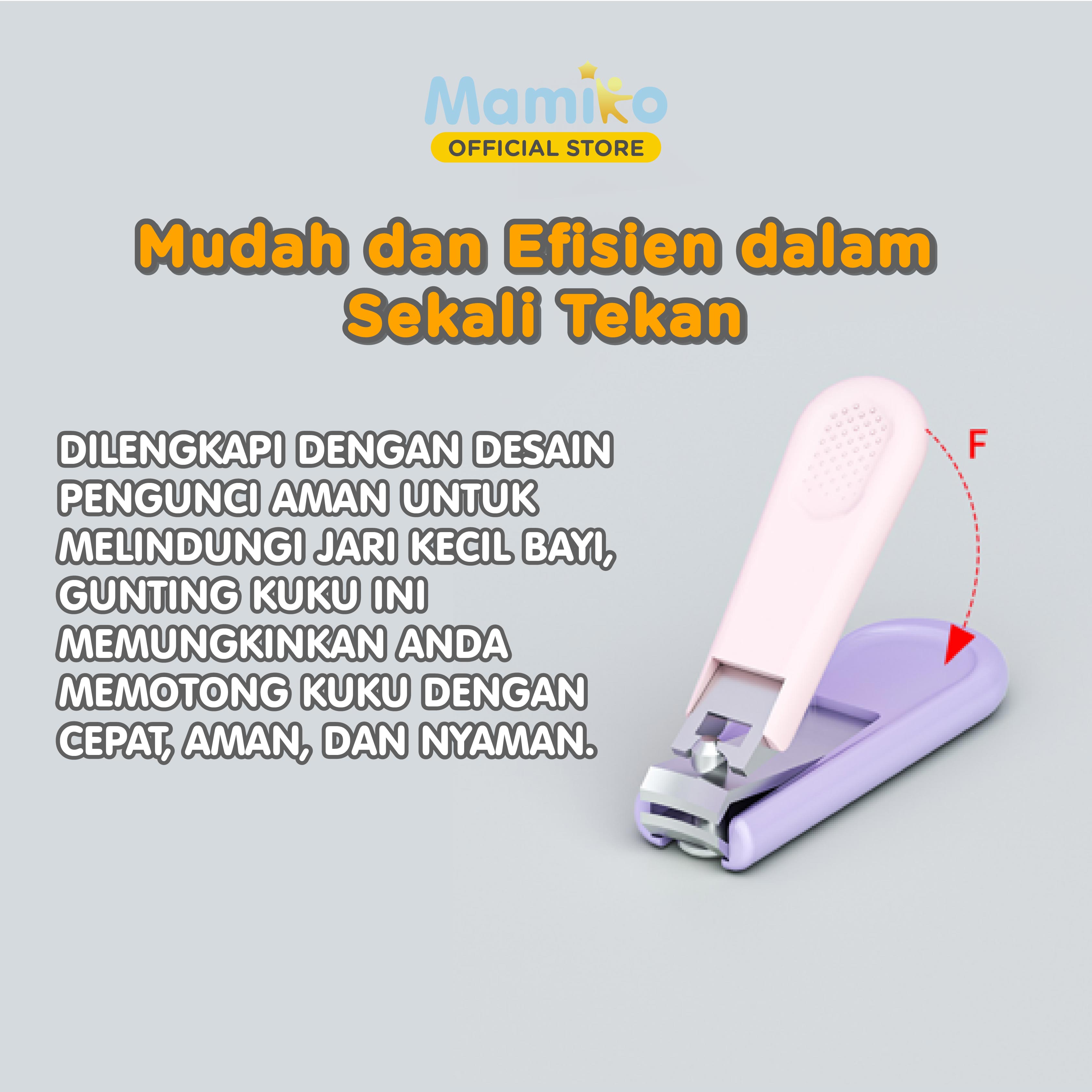 Mamiko Baby NailCare 5in1 Set Alat Perawatan Kuku Bayi dengan Clipper 360° dan Kotak Foto 8