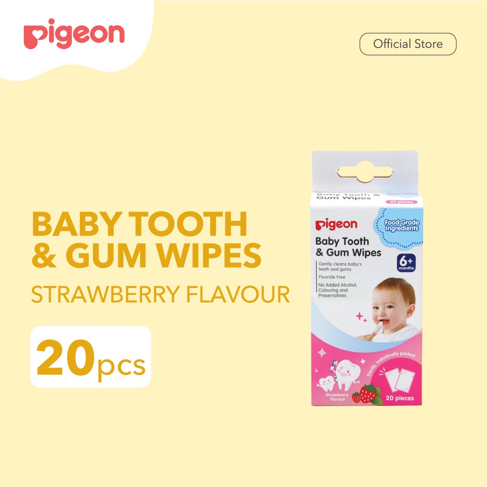 Pigeon Baby Tooth & Gum Wipes Tisu Basah Pembersih Gigi Gusi Bayi 6 Bulan+ Foto 3