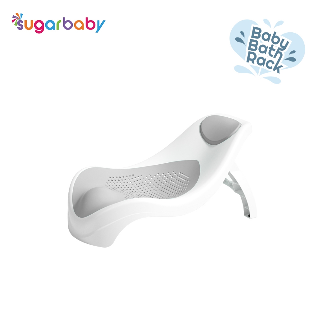 Sugar Baby Bath Rack Alas Mandi Bayi Dudukan Lipat dengan Jaring Silicone & Seat Foto 7