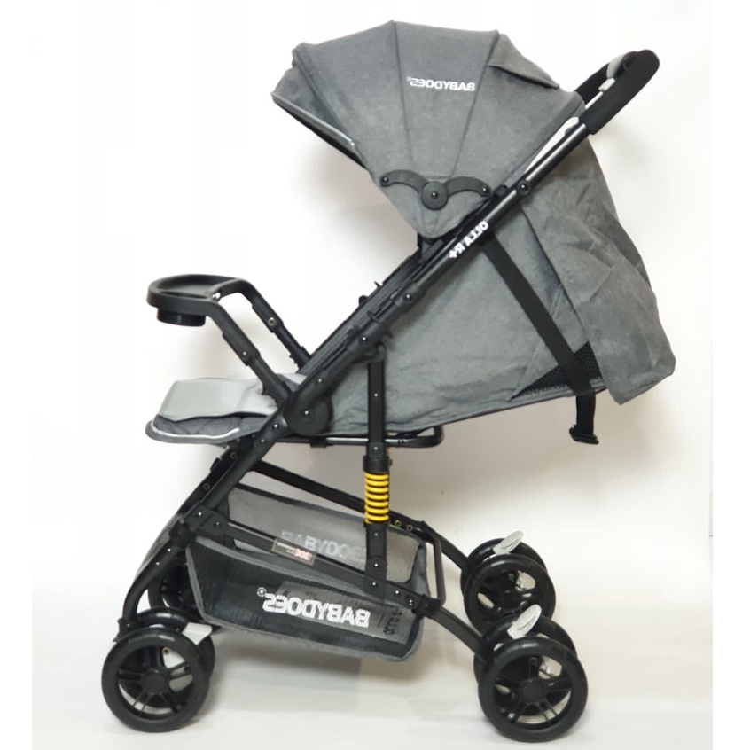 Stroller Bayi Babydoes Olla R+ Reversible Handle Suspensi Full Multifungsi Newborn - 20kg Foto 7