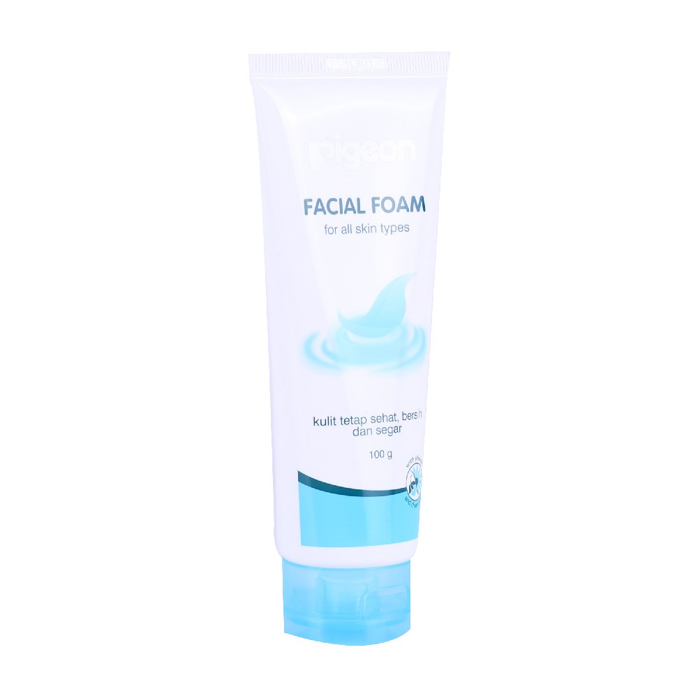PIGEON Facial Foam 100Ml Sabun Pembersih Wajah Ekstrak Jojoba Chamomile Foto 2