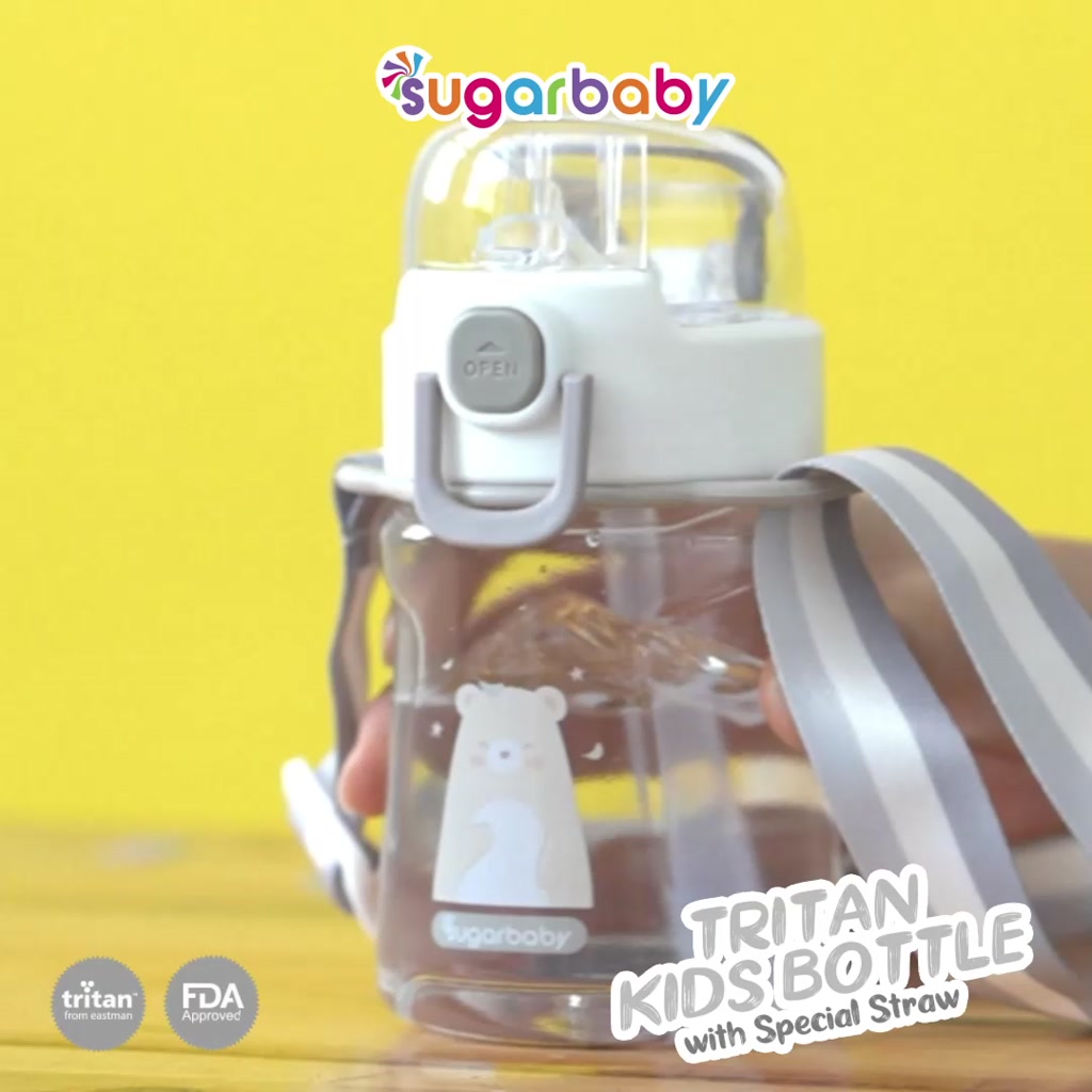 Sugar Baby Tritan Kid Bottle Special Straw Botol Minum Anak 400 ml Anti Bocor