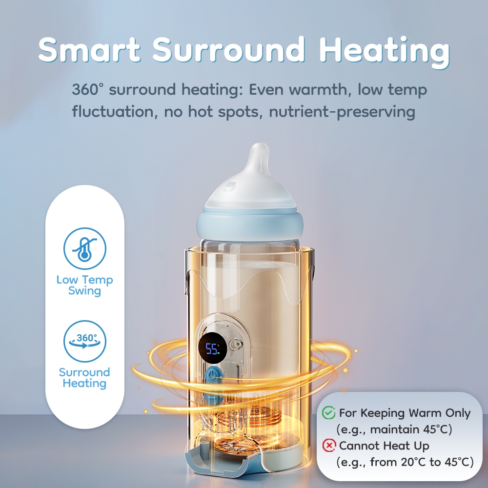 Penghangat Botol Portabel Dr.Isla WM13 Portable Bottle Warmer 37-55°C LED Display Foto 2