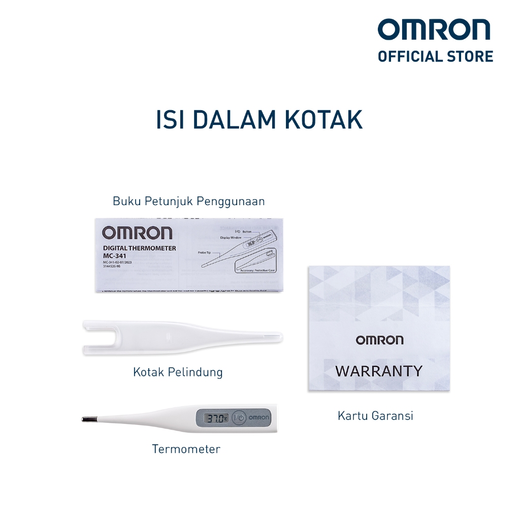 Omron Thermometer Digital MC-341 Tahan Air Pengukur Suhu Oral Rektal Ketiak Foto 3