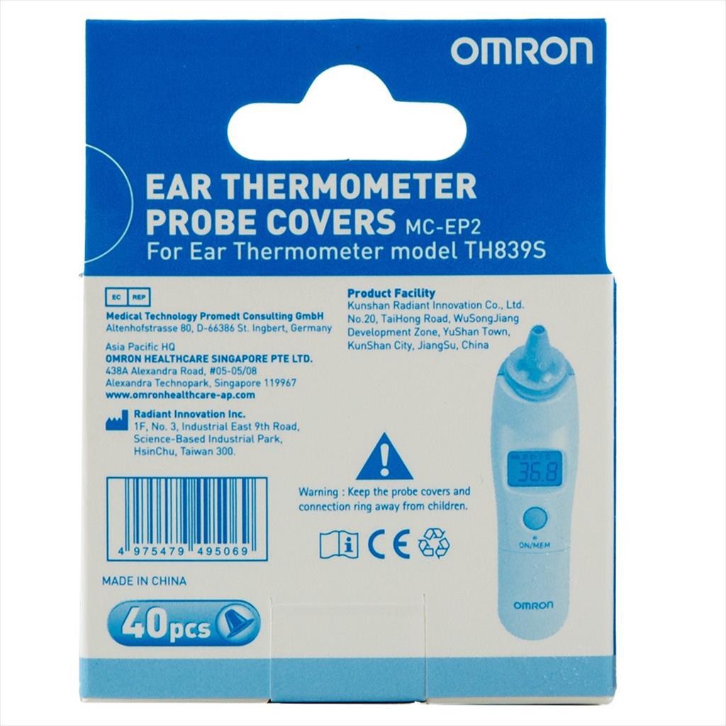 Omron Probe Cover MC-EP2 TH839S 40 Pcs Pelindung Sensor Termometer Telinga Foto 3