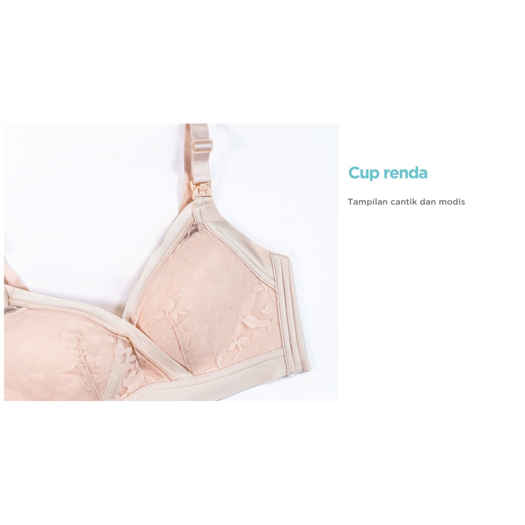 MOOIMOM Floral Wireless Nursing Bra Foto 4